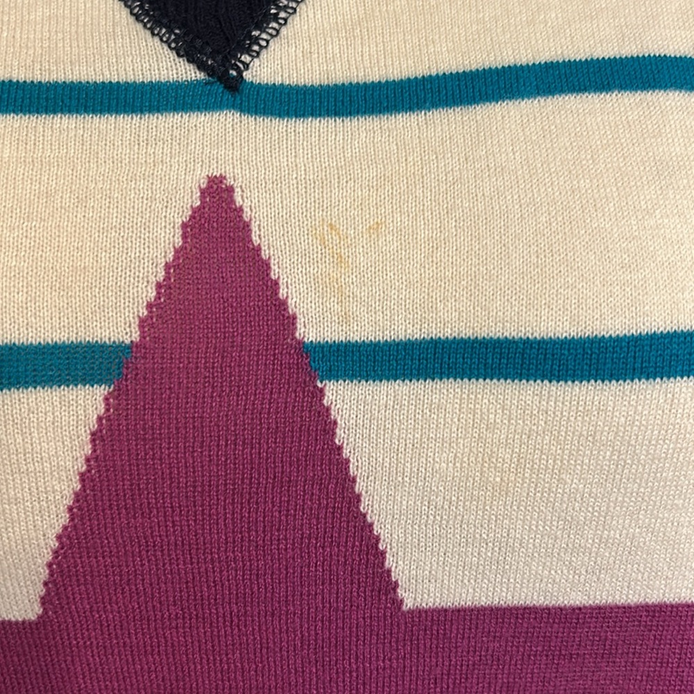 G.H. Bass & Co. Striped Sweater with Pink Star - Picture 2 of 4